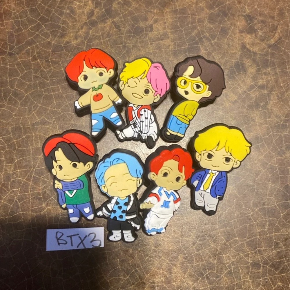 BTS Croc shoe charms for crocs shoes brand new set B T S